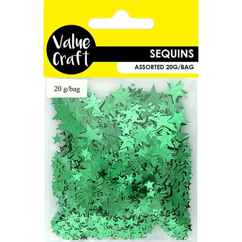 Green Colour Star Shape Scatters